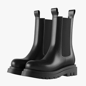 Chelsea Boots Black 3D model