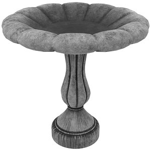 3D bird bath old model