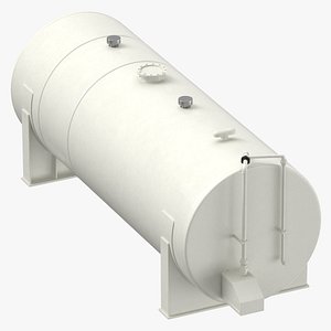 3D model Horizontal Storage Tank Clean and Dirty