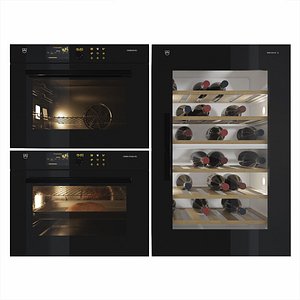 3D model V-ZUG Oven and Steam Oven and Wine Cooler
