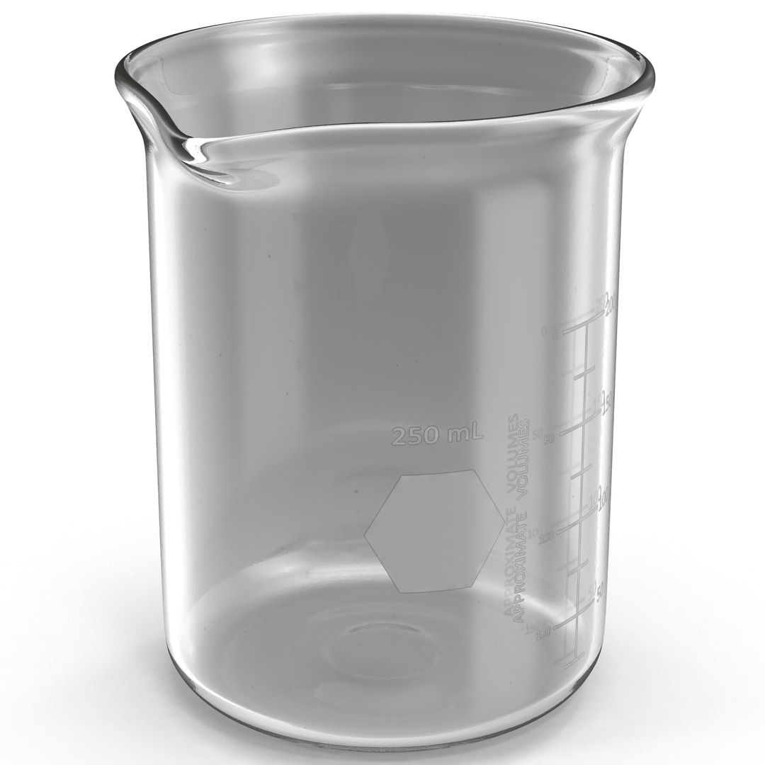 250 ml Beaker 2 3D model preview