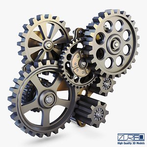 gear mechanism v 7 3D model