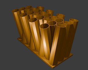 3D Angled Post Brush Holder