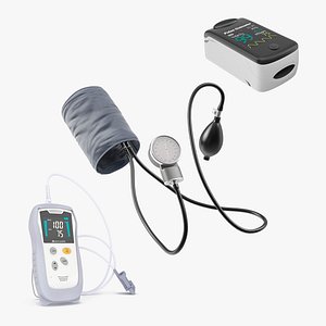 3D Blood Pressure Monitors Collection 2