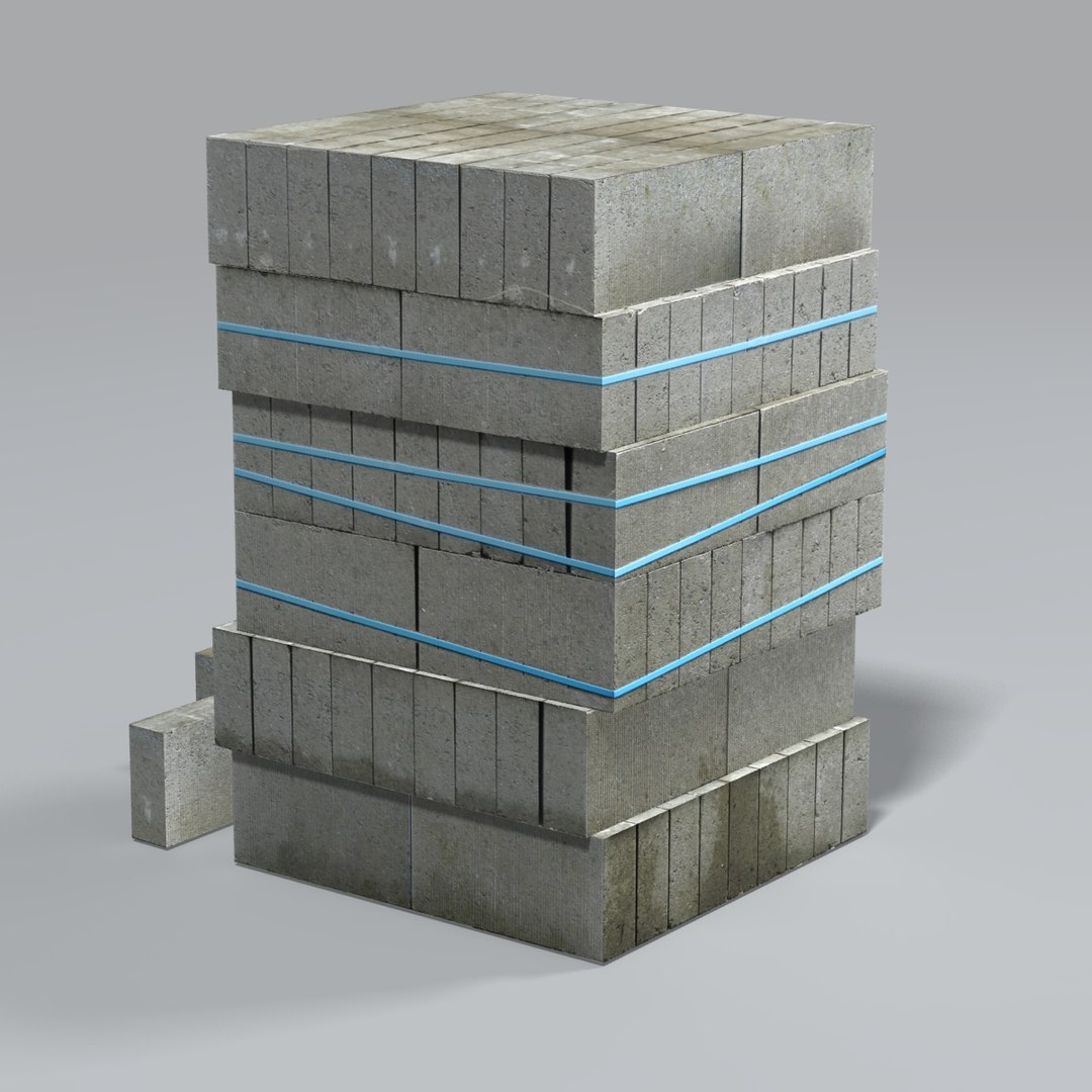 Construction Breezeblocks 3ds