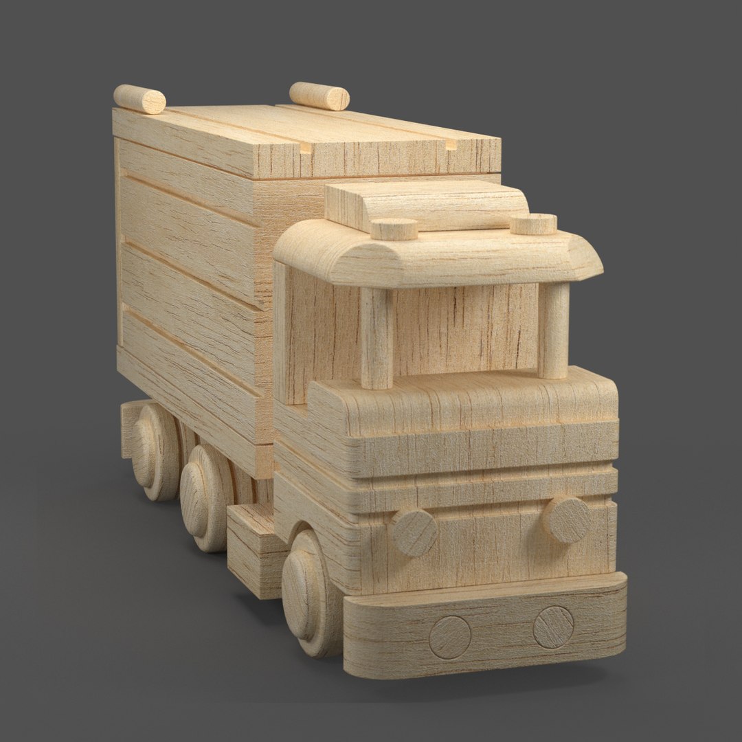 3d Wodden Truck Model