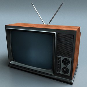 Vintage TV low poly