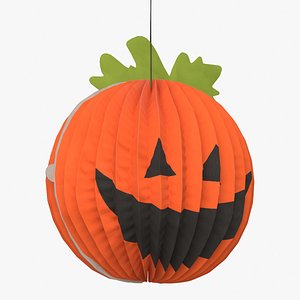 Halloween Pumpkin Paper Decorations model