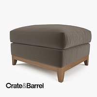 Crate and Barrel Taraval Ottoman