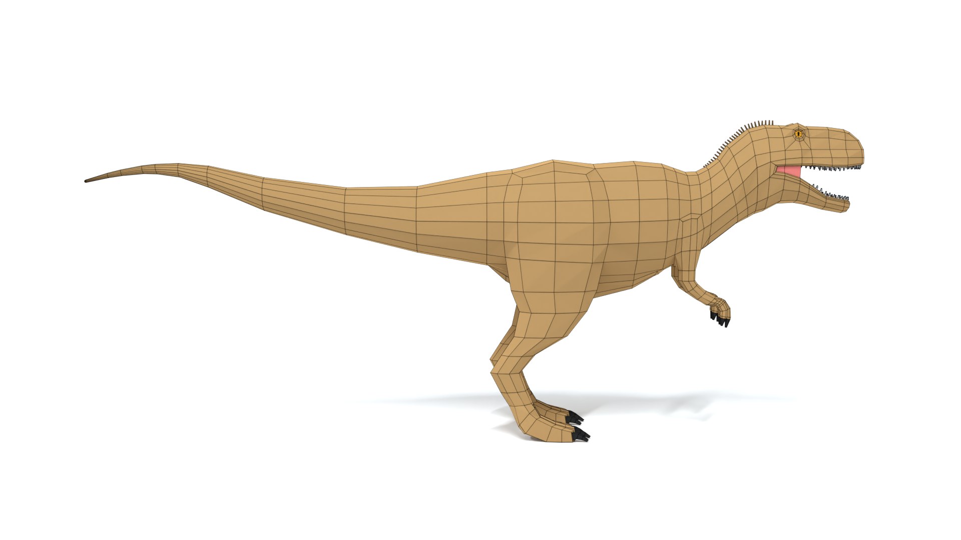 3D Low Poly Cartoon Abelisaurus Dinosaur model - TurboSquid 1800942