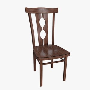 Chair Retro Low-poly 3D model 3D model