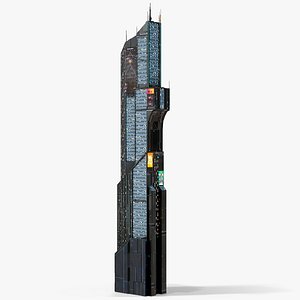 Sci-Fi Futuristic Skyscraper PBR 11