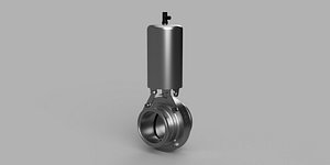 3inch Air Valve with Tri-Clover ends 3D model