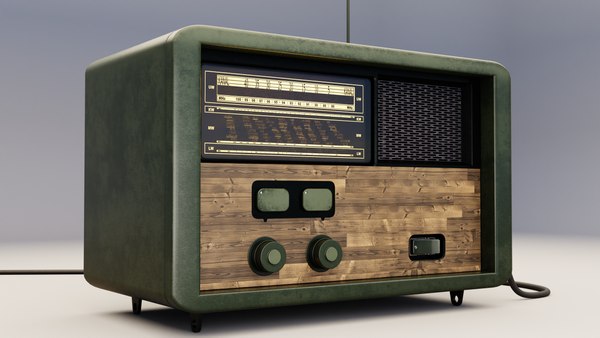 3D Vintage radio model - TurboSquid 1954362