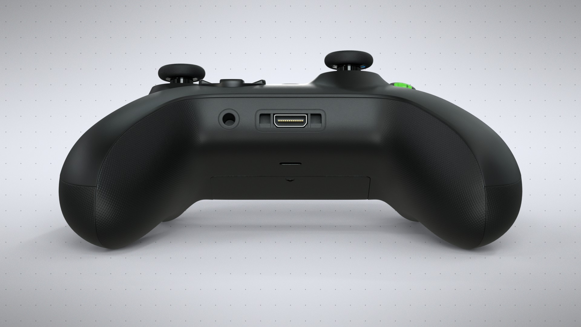 3D Xbox Series X Carbon Black Controller https://p.turbosquid.com/ts-thumb/7P/r4xwl2/nB/xboxturn2/jpg/1728233744/1920x1080/turn_fit_q99/fd7a6ed2131b35a15f6979e6e9f4c12c9cd9fe7d/xboxturn2-1.jpg