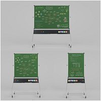Professional Double-Sided Greenboard Trio - Customizable Writing Boards