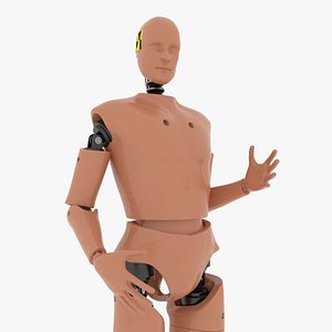 Humanoid Crash Test Dummy Rigged 3D model