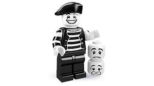 Lego Minifig - 8684-9 Mime
