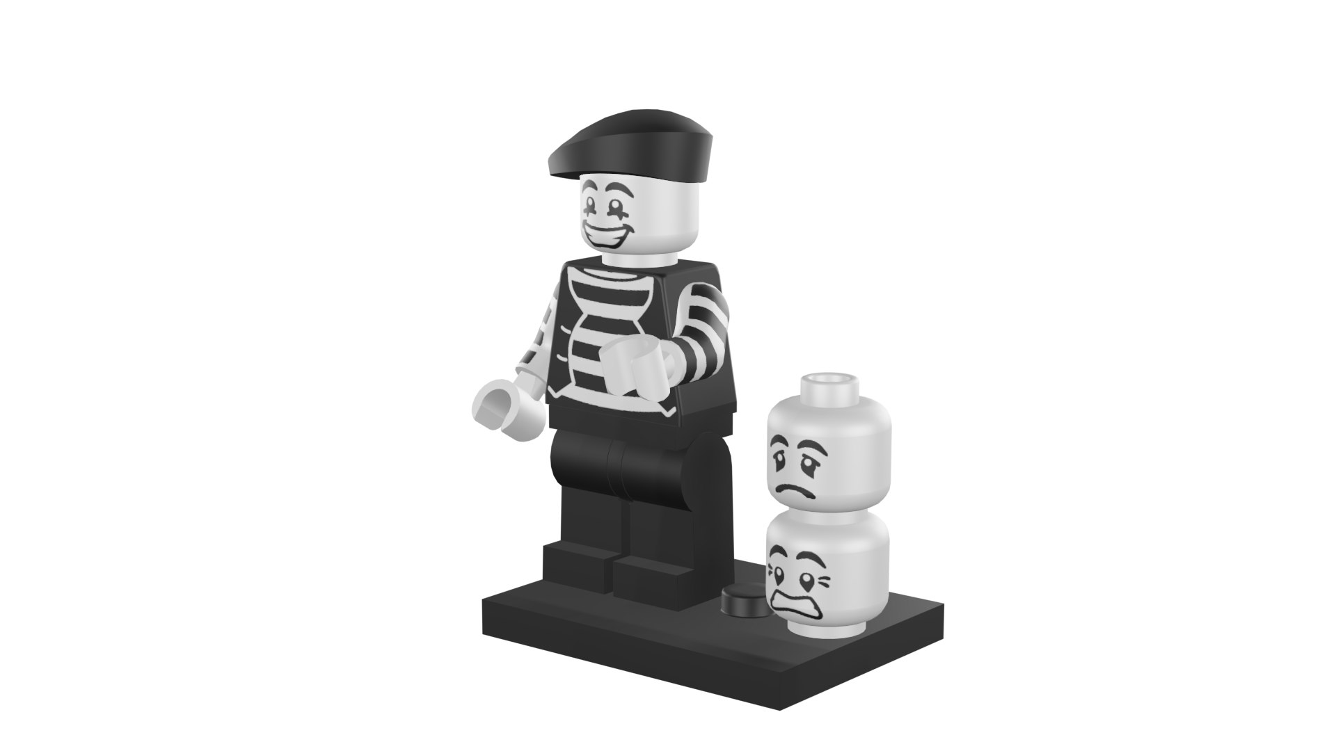 Lego Minifig - 8684-9 Mime 3D model https://p.turbosquid.com/ts-thumb/7P/tWx8HR/Ts/v0457/png/1744827583/1920x1080/fit_q87/5d57642b57f376b585e72cbea25a0843b606fe3e/v0457.jpg