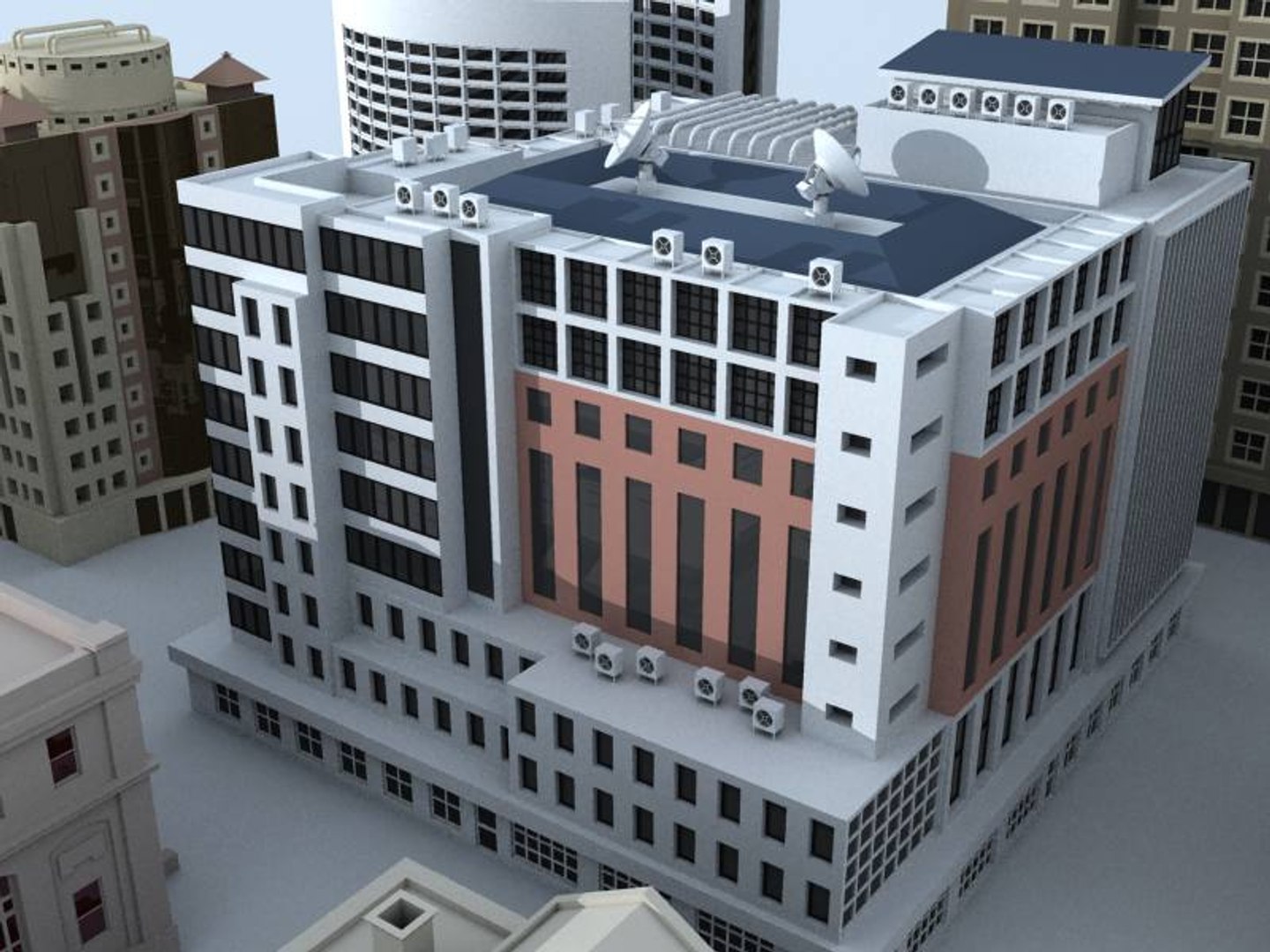 3d Model Small Medium Rise Buildings