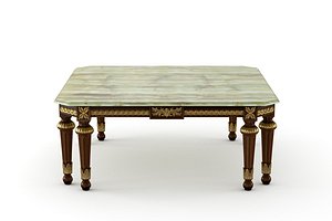 3D 14603 Square Table by Modenese Gastone