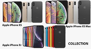 3D model realistic apple iphone xs