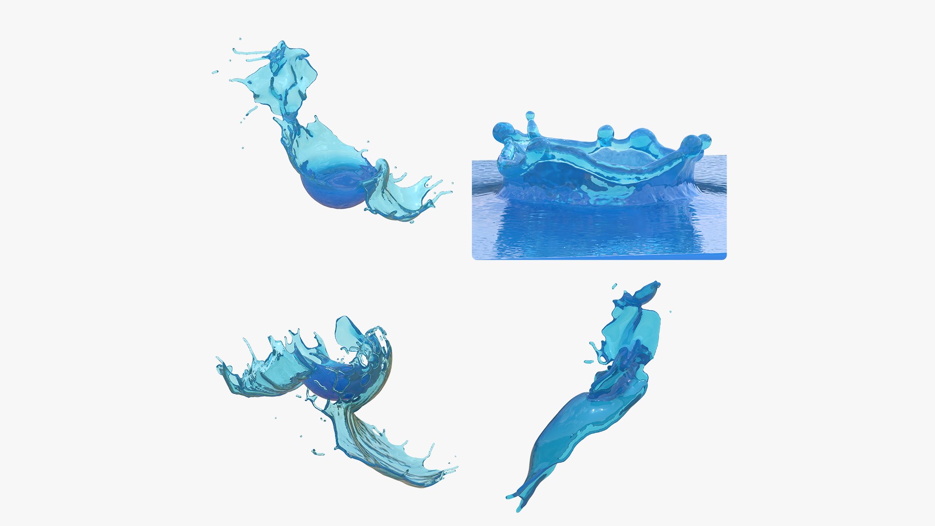 3D Splash Collection Pack 12 Model - TurboSquid 2369388