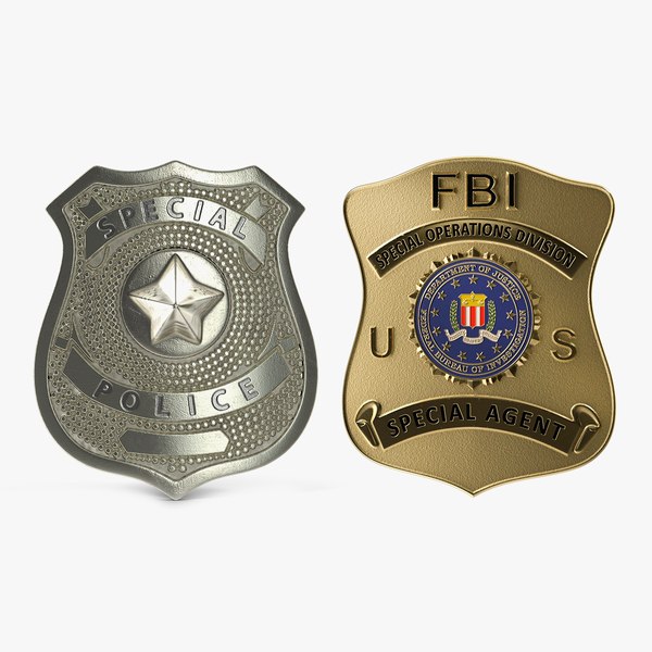 FBI Badges Collection 3D model - TurboSquid 2035920