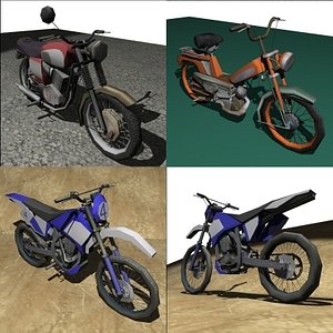 3d model motorbike pack
