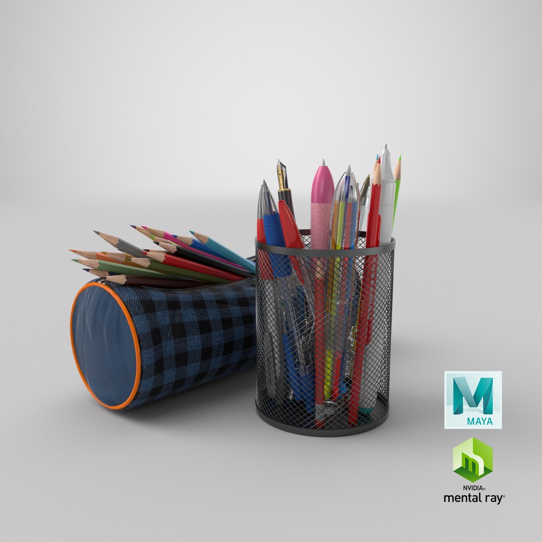 3D Pencil Case And Pen Holder model https://p.turbosquid.com/ts-thumb/7Q/8jJhVo/Oi/stemcell_maya_mental_ray_render/png/1638517616/1920x1080/fit_q87/6772b002cc7e31100457869a9a76ac6a62fb526c/stemcell_maya_mental_ray_render.jpg
