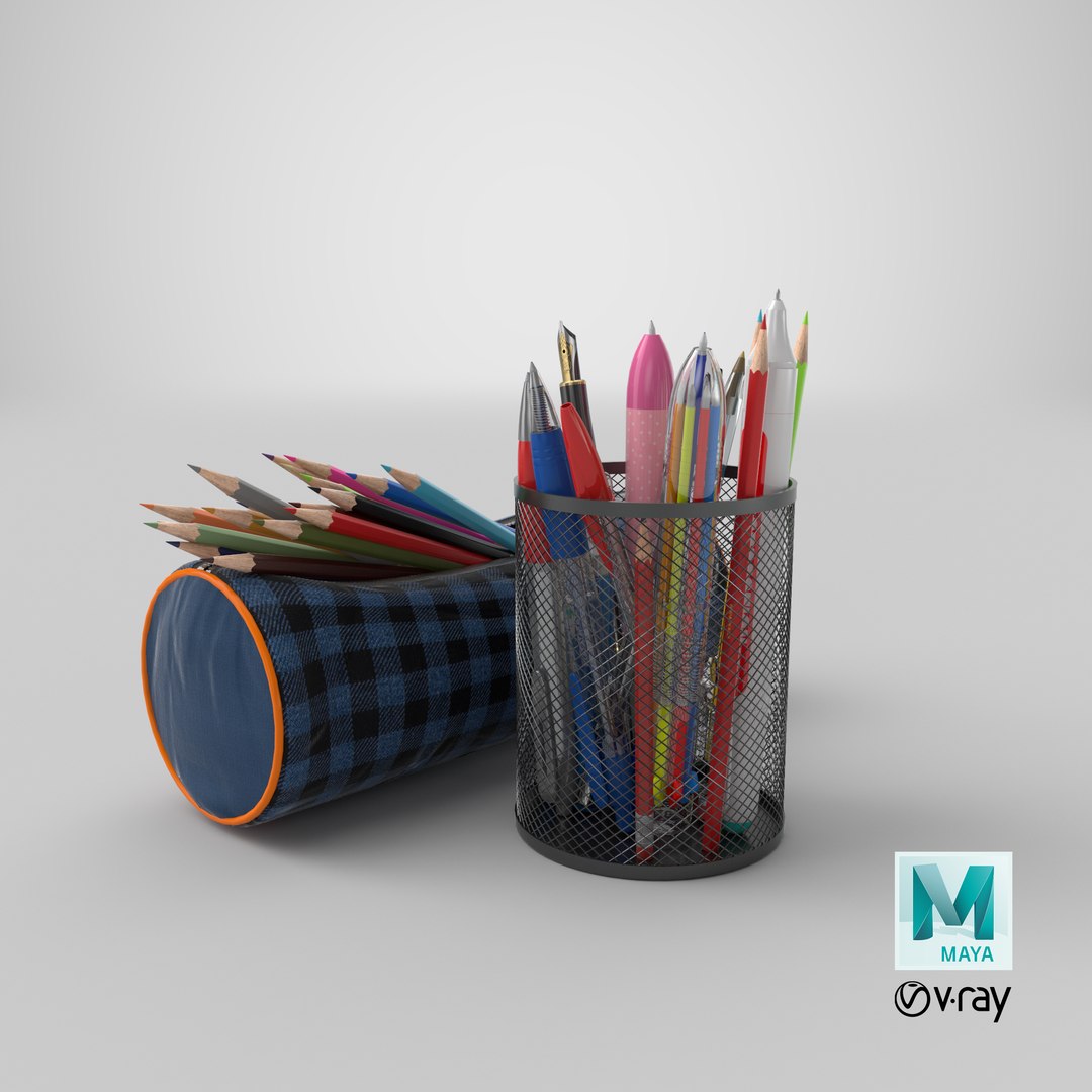 3D Pencil Case And Pen Holder model https://p.turbosquid.com/ts-thumb/7Q/8jJhVo/ba/stemcell_maya_vray_render/png/1638517617/1920x1080/fit_q87/09ceed986c6e767707bff7ff84d090fa9b656292/stemcell_maya_vray_render.jpg