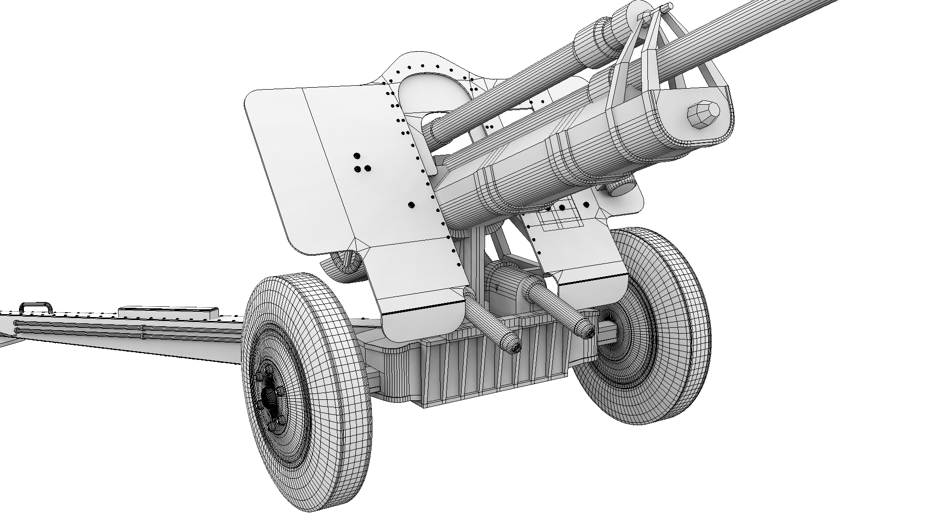 Artillery piece 2 3D model TurboSquid 1688017