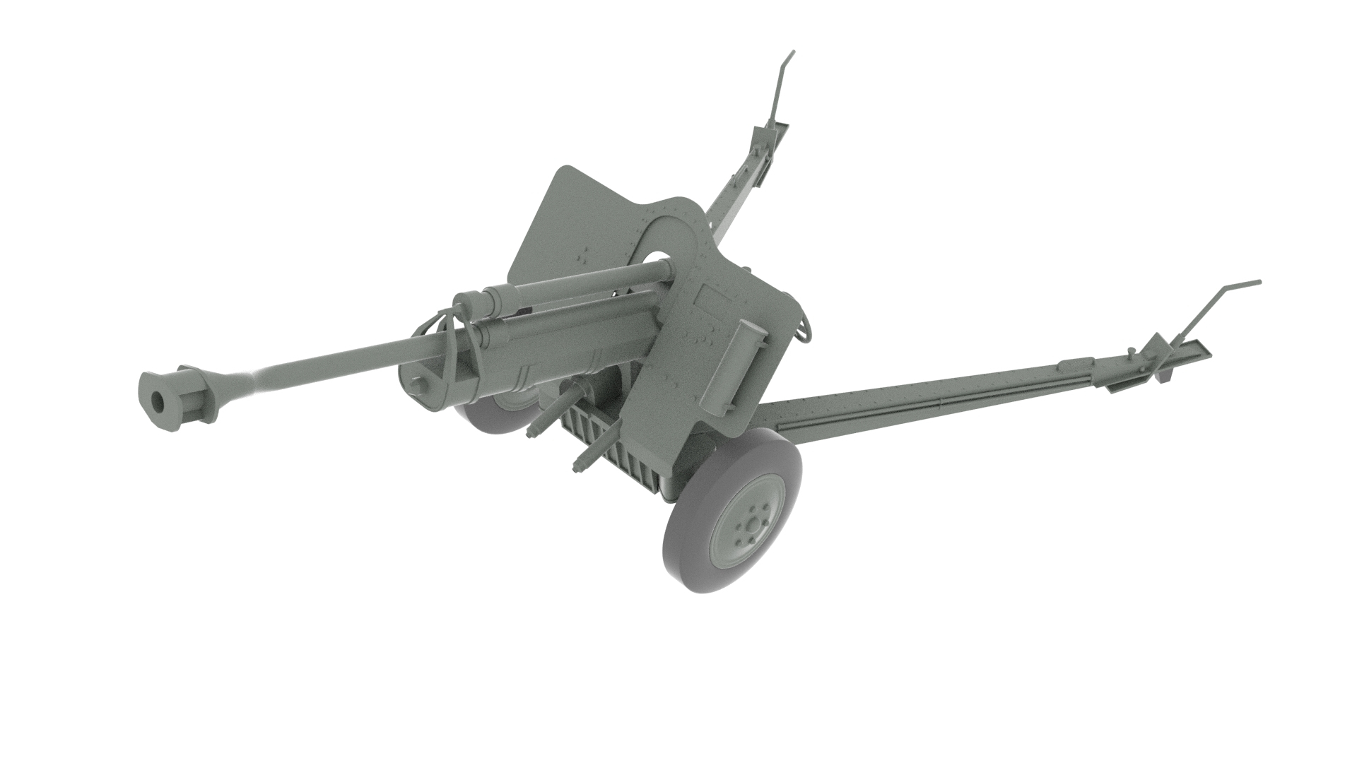 Artillery piece 2 3D model TurboSquid 1688017