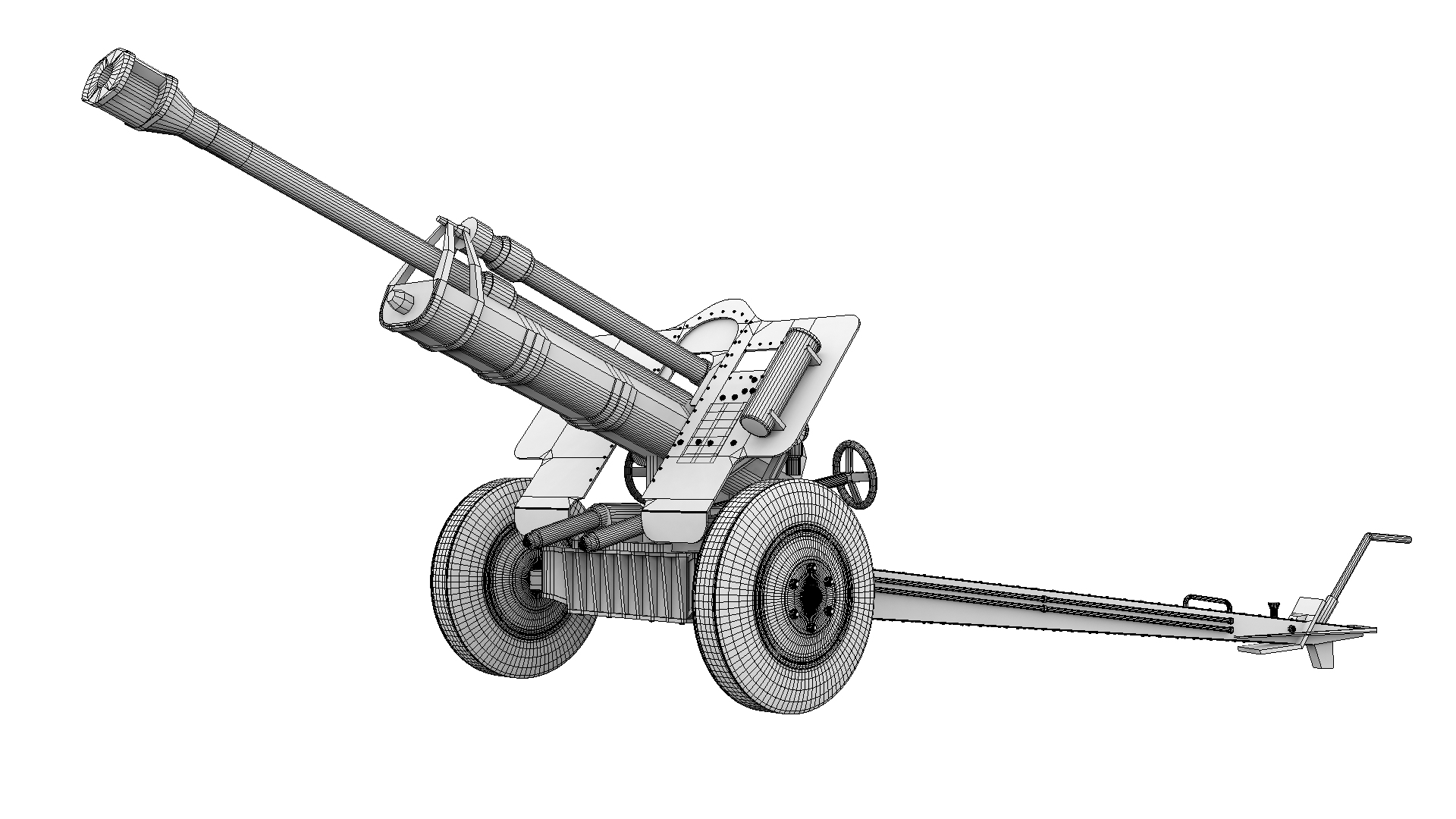 Artillery piece 2 3D model TurboSquid 1688017