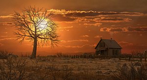 3D western house environment