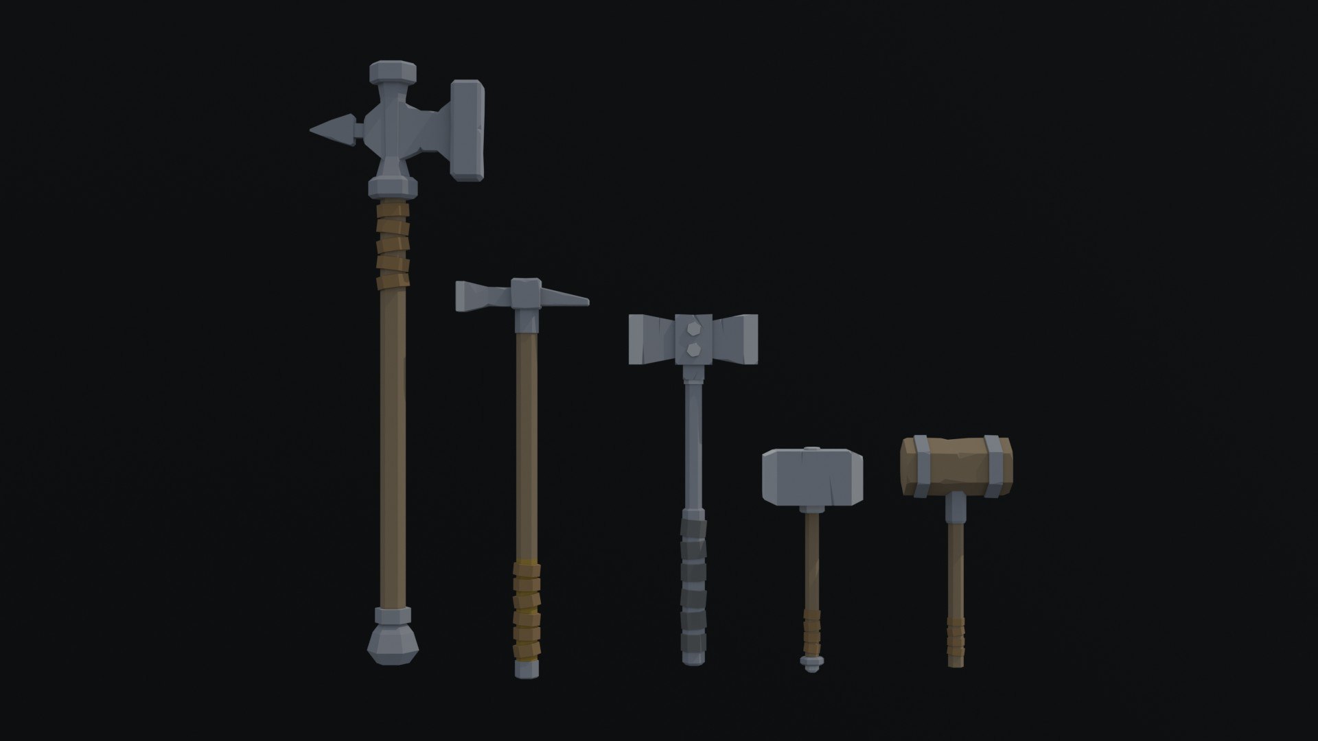 cartoon medieval weapons asset 3D https://p.turbosquid.com/ts-thumb/7Q/BVYnSd/Cf/6/jpg/1705510902/1920x1080/fit_q87/c7d4b65c74842532b79662a5f61c949ff4fe0297/6.jpg