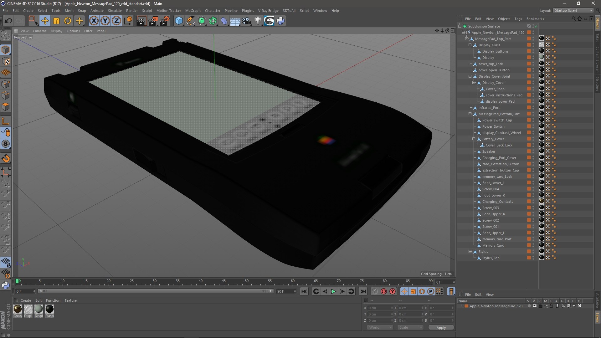 3D Model Apple Newton MessagePad 120 TurboSquid 2203979
