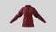 Female Shirt 01 Red Fannel Checkered