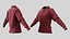 Female Shirt 01 Red Fannel Checkered