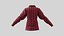 Female Shirt 01 Red Fannel Checkered