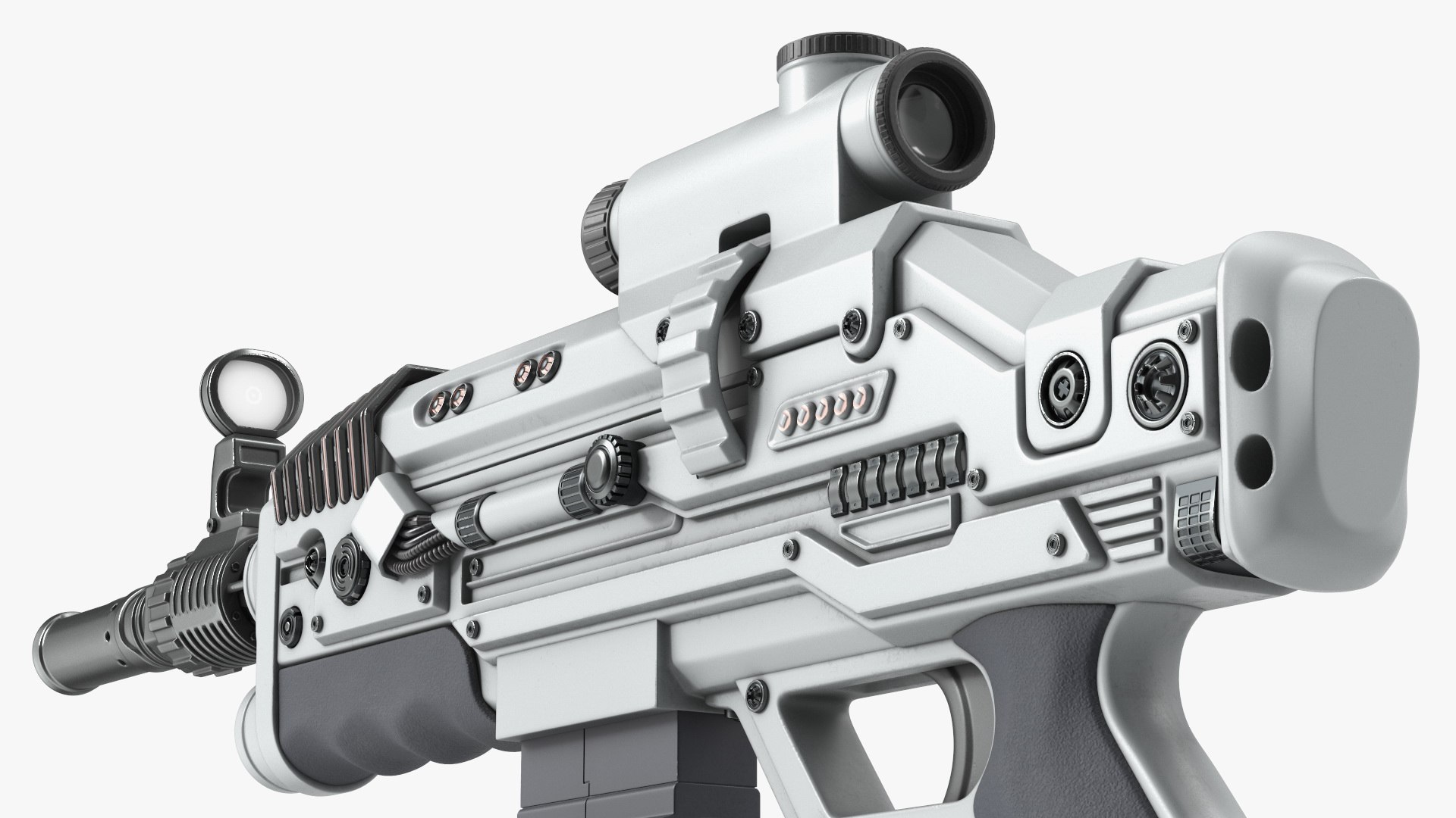 Futuristic Rifle with Bullet 3D model - TurboSquid 2169159