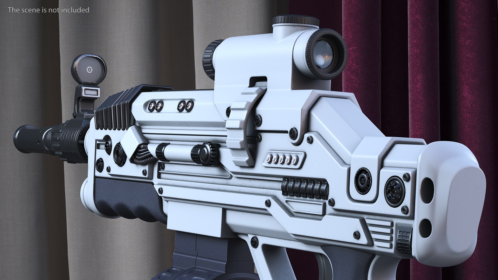 Futuristic Rifle with Bullet 3D model - TurboSquid 2169159