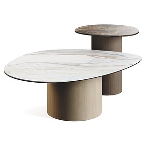 Calligaris Mushroom Coffee TopTables Marble 3D model