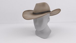 cowboy hat 3d model