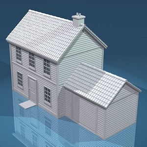 3d model house rooftiles roofs