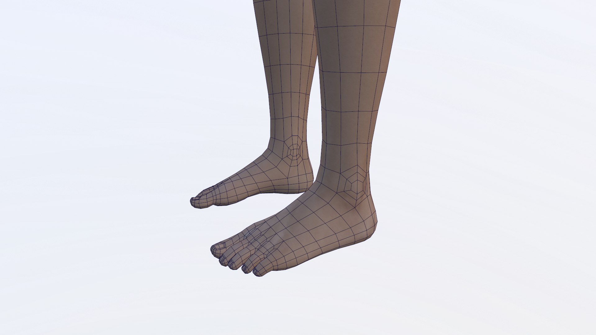 Obj Human Polygonal Woman