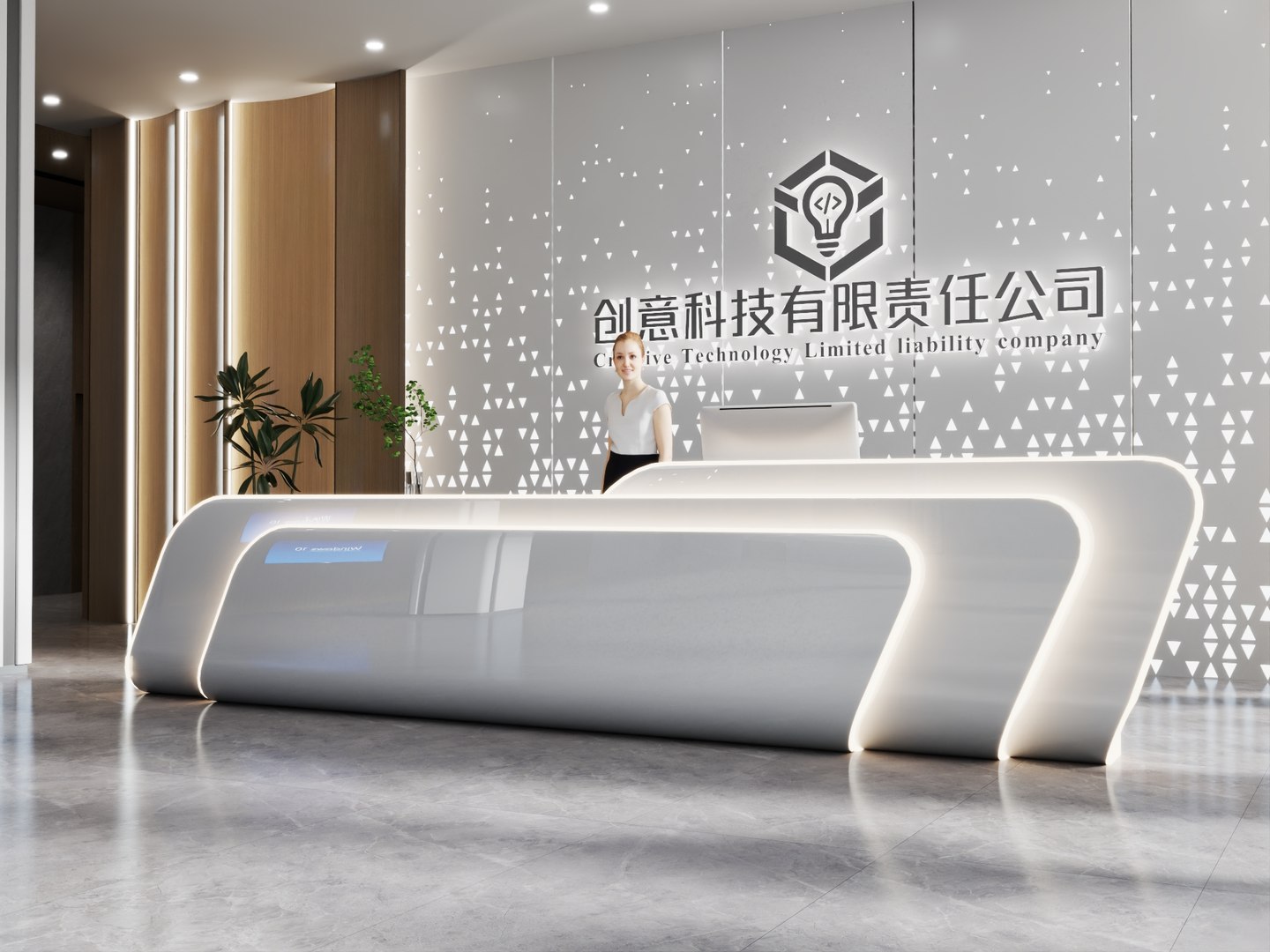 Modern Enterprise Lobby Reception Hall Scene 3D model https://p.turbosquid.com/ts-thumb/7Q/RI1SzF/P9/hall5/jpg/1787993329/1920x1080/fit_q87/b8110df914495d86a3e56a9990063e337df17f17/hall5.jpg