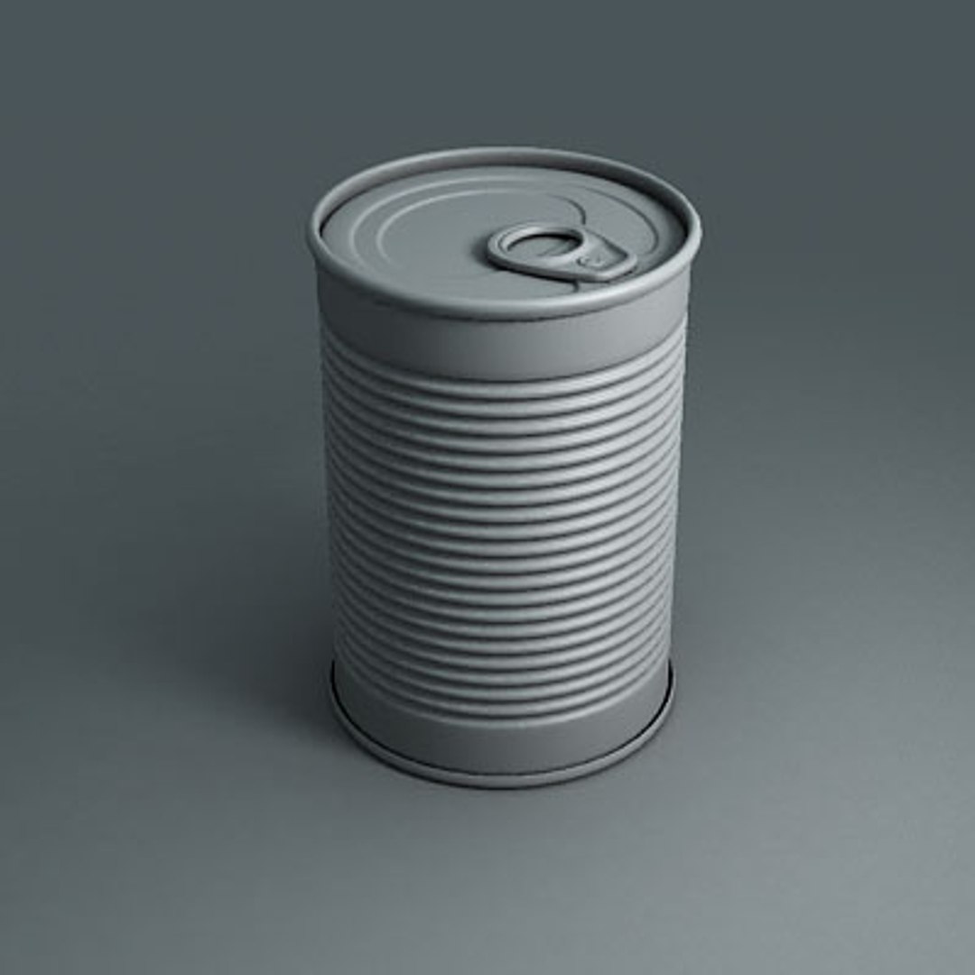 3d Model Tin Food