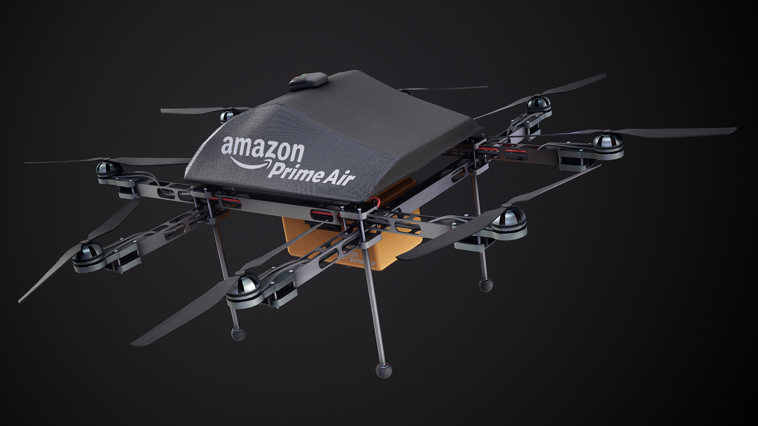 Amazon Prime Air Delivery Drone Rigged 3D model - TurboSquid 1750492