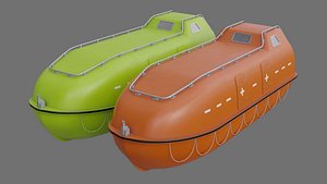 lifeboat life boat 3D model